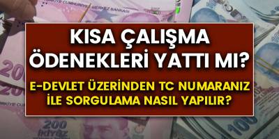 E Devlet üzerinden TC numarası ile kısa çalışma ödenekleri sorgulama nasıl yapılır? KÇÖ yattı mı?