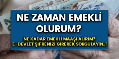 Ne kadar emekli maaşı alırım? Ne zaman emekli olurum? E-Devlet şifrenizi girerek hemen sorgulayın