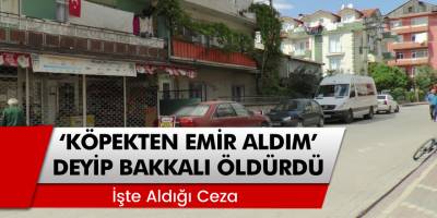 İzmit'te tartıştığı bakkalı öldüren cani 'köpeklerden emir aldım' dedi