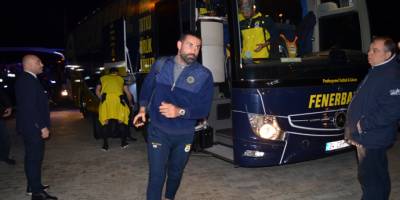 Türkiye Kupası maç öncesi Fenerbahçe kafilesi Kırklareli'nde