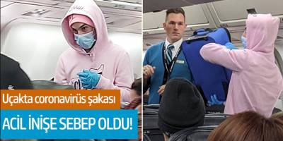Uçakta coronavirüs şakası acil inişe sebeb oldu