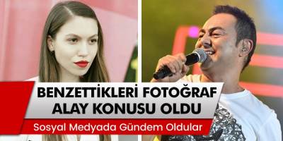 Şarkıcı Serdar Ortaç İle Youtuber Duygu Özaslan'ın benzetildikleri fotoğraf alay konusu oldu