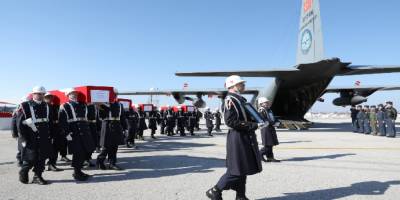 Törenin ardından Şehitler memleketlerine uğurlandı