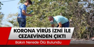 Antalya'da Korona Virüs İzniyle Cezaevinden Çıktı, Bakın Nerede Ölü Bulundu