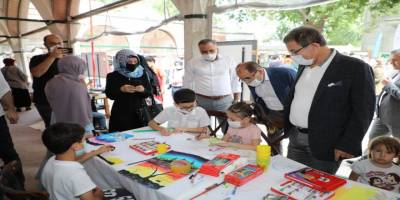 Zal Mahmut Paşa Külliyesi’nde çocuklarla renkli sanat günleri