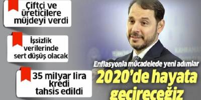 Maliye Bakanı Berat Albayrak'tan flaş enflasyonla mücadele mesajı