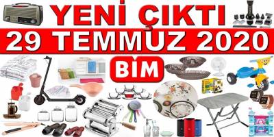 Bim 29 temmuz ve 4 ağustos ürün kataloğu yayınlandı! Televizyondan sandalyeye kadar birçok farklı ürün indirimde!