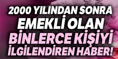 2000 yılı sonrası için emeklilik intibakı nihayet TBMM'de