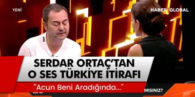 Ünlü Şarkıcı Serdar Ortaç'dan Yıllar Sonra O Ses Türkiye İtirafı