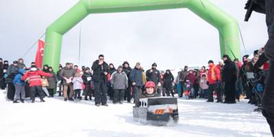 Karton Kızak Yarışması’nda ödüller sahiplerini buldu