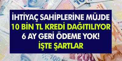 Bu banka 10.000 TL kredi verecek! TC kimlik numarası ile beraber 60 ay vadeli kredi imkanı...