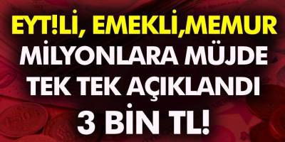 SGK, SSK, Bağkur, Emekli, EYT'li, memur tüm çalışanları ilgilendiriyor! İşte ayrıntılar...