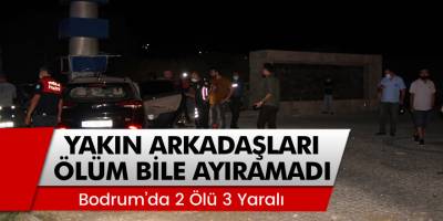 Bodrum'da Yakın Arkadaşları Ölüm Bile Ayıramadı: 2 ölü, 3 yaralı