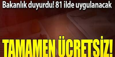 Milli eğitim bakanlığı harekete geçti! 81 ilde ücretsiz olacak...