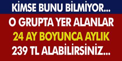 Kimse Bu Desteği Bilmiyor! 24 Ay Boyunca Aylık 239 TL Alabilirsiniz... Başvuru Şartları ve Detaylar