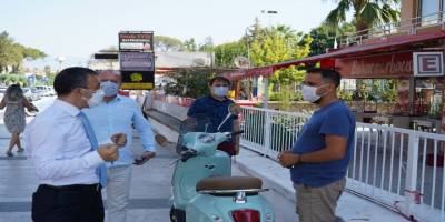 Muğla'nın Milas ilçesinde Covid-19 denetimleri devam ediyor