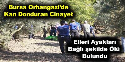 Bursa Orhangazi'de kan donduran cinayet elleri ve ayakları bağlı öldürülmüş