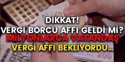 Vergi Borcu Affı Geldi Mi? 2020 Yılında Vergi Borcu Olanları Sevindirici Haber Bekliyor Mu?