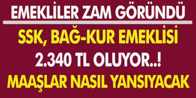Emekli Maaşı 2.340 TL Olacak! Ocak Zammı Belli Oldu, SSK Ve Bağ-Kur Emekli Maaşı Ne Kadar Olacak?
