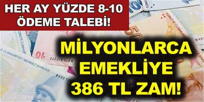 Milyonlarca emekliye 386 TL zam müjdesi! Her ay yüzde 8-10 arası ek ödeme…