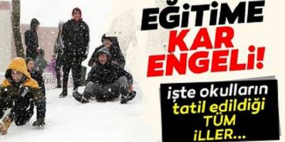 Yarın okullar tatil mi?  kar tatili olan iller açıklandı! İşte valilik tarafından eğitime ara verilen tüm iller…