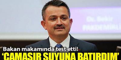 Bakan'dan o iddialara çamaşır suyu deneyli cevap!