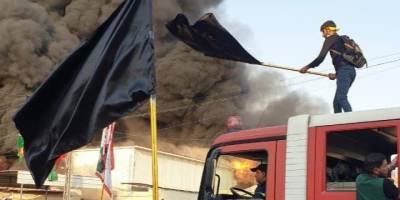 Öfkeli Şii grup müzik yayını yaptığı gerekçesi ile televizyon kanalını ateşe verdi