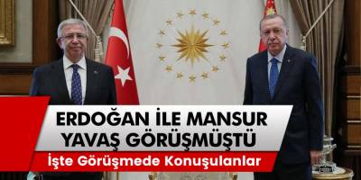 Başkan Erdoğan ile Mansur Yavaş görüşmüştü... İşte görüşmede konuşulanlar