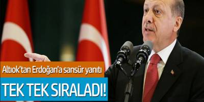 Zeynep Altıok'tan Erdoğan'a sansür yanıtı