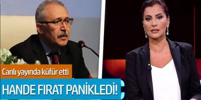 Abdülkadir Selvi canlı yayında küfür edince Hande Fırat panikledi
