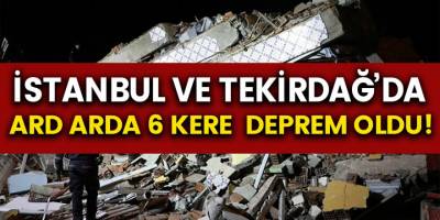 Son dakika: İstanbul ve Tekirdağ'da ard arda 6 deprem meydana geldi! Çok sayıda...