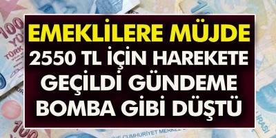 Emeklilere müjde! 2550 TL için harekete geçildi…Ödemeler gündeme bomba gibi düştü!