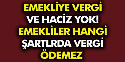 Emeklilere Vergi Ve Haciz Yok! Emekliler Hangi Şartlarda Vergi Ödemez?