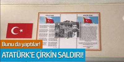 İmam Hatip Liselerinde bunu da yaptılar! Atatürk'e çirkin saldırı