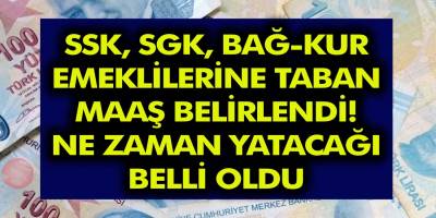 Emekliler için 2.324 TL maaş onaylandı, yatırılacağı zaman belli oldu! SSK – SGK ve BAĞKUR emeklilerinde taban maaş belirlendi…