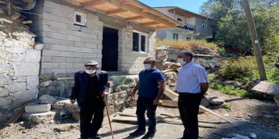 Erzurum Şenkaya Kaymakamlığı ihtiyaç sahibi ailelerin evlerini yeniden inşa ediyor!