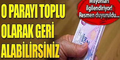 Çalışan herkes için geçerli SGK o paraları iade ediyor!