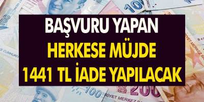 Başvuru yapan herkese 1441 TL iade yapılacak! Kredi borcu olan ve yapılandırmak isteyenler dikkat…