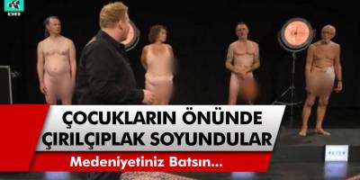 Skandal çocuk programı dehşete düşürdü! Çocukların önünde çırılçıplak soyundular…