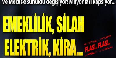 Yeni düzenleme geliyor! Milyonları ilgilendiren düzenleme Meclis'e sunuldu...