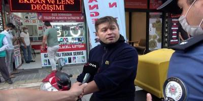 Maskesiz dolaşan şahıs kimlik soran polisi tehdit etti