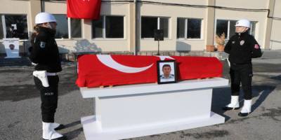 Polis memuru Uğur Çelik son yolculuğuna uğurlandı