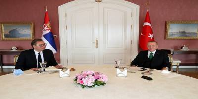 Başkan Erdoğan Vahdettin köşkünde Sırbistan Cumhurbaşkanını kabul etti