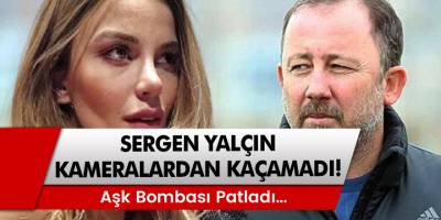 Teknik Direktör Sergen Yalçın kameralardan kaçamadı Aşk bombası patladı