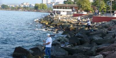 Ordu Fatsa'da amatör balıkçılar balık avlama yarışması düzenledi