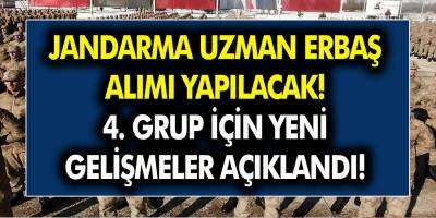 Jandarma Uzman Erbaş Alımı Yapılacak! 4. Grup İçin Yeni Gelişmeler Açıklandı!