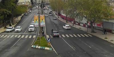 Trafik kazaları MOBESE kameralarına yansıdı