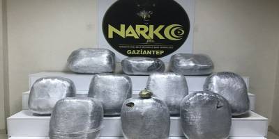 Gaziantep'te,dedektör köpek Onix'in sayesinde petrol tankerinde 100 kilo uyuşturucu yakalandı