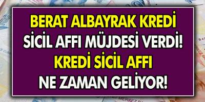 Bakan Berat Albayrak, Kredi Sicil Affı Müjdesi Verdi! Kredi Sicil Affı Ne Zaman Geliyor?
