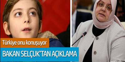 Bakan Zehra Zümrüt Selçuk'tan Atakan Kayalar için sağduyu çağrısı